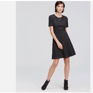 Ann Taylor Marled Double Knit Flare Dress Size 4